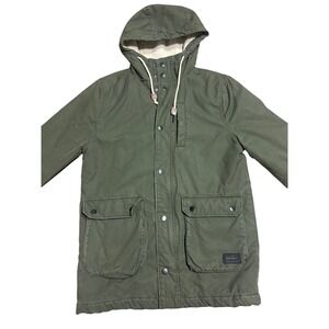 H&M Divided DB Supply No 1 Olive Green Hooded Parka Jacket Mens XS USN13.40C3X